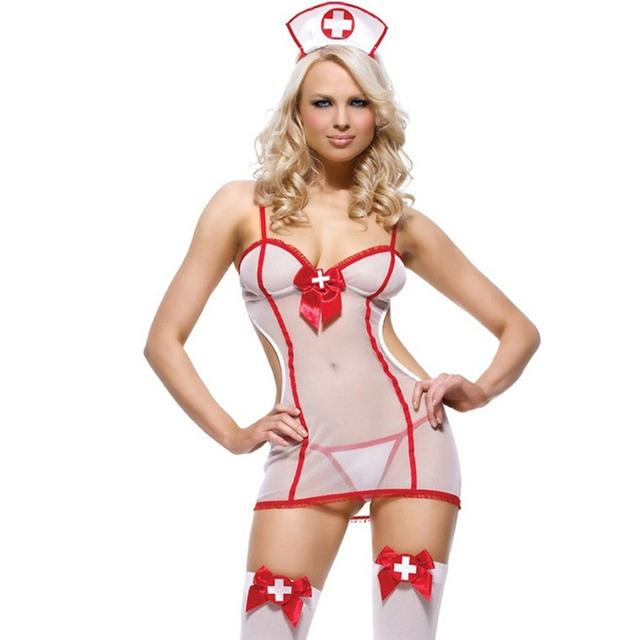 Doctor Nurse Uniform Adult Women Cosplay Sexy Lingerie Ropleplay Baby Doll Lace Dress Erotic Sex Costumes Underwear Sexi