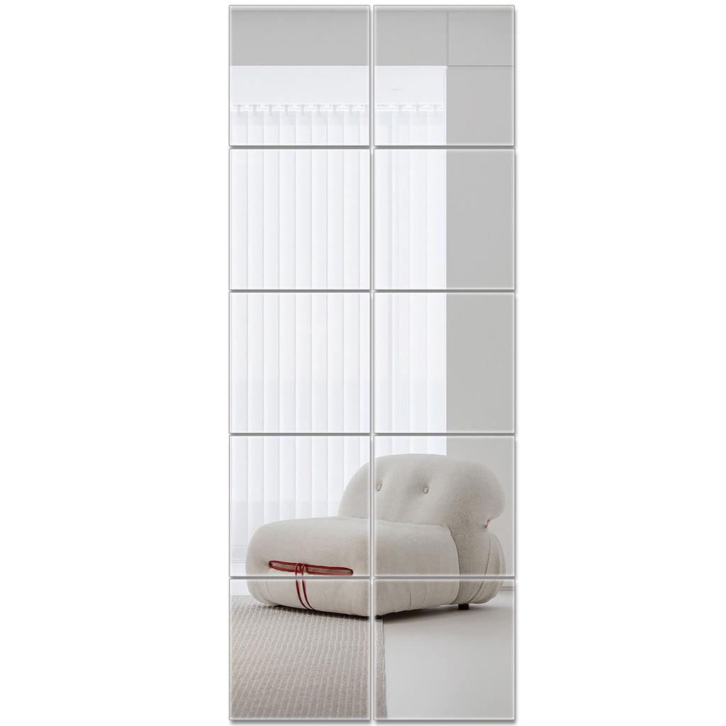 10/20/30 st Spegelark Självhäftande Icke Glas Spegel Flexibla Spegelark DIY Kakel Spegelklistermärken Väggdekor Spegel