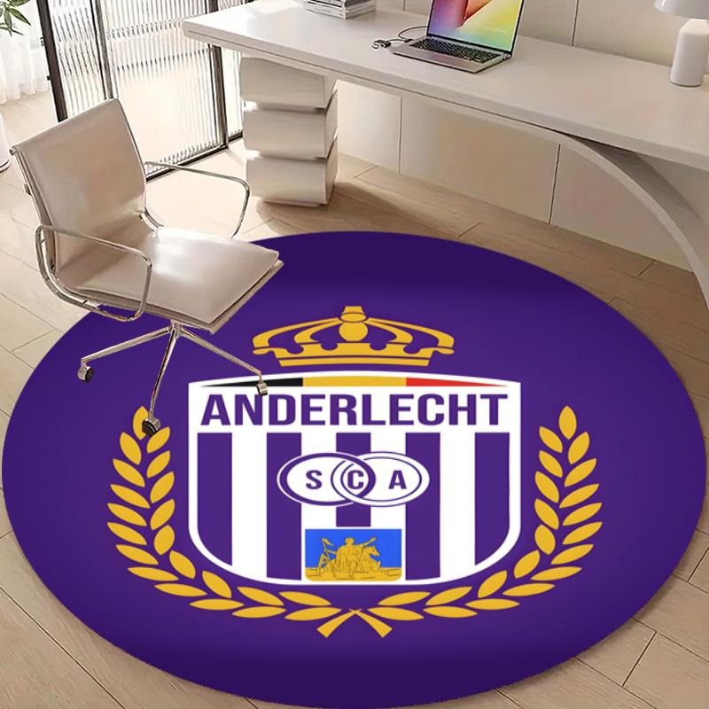 Personalized Anderlecht Round Chair Office Rug - Perfect for Mat, Office Chair & More - Ideal Gift for Birthdays and Holidays