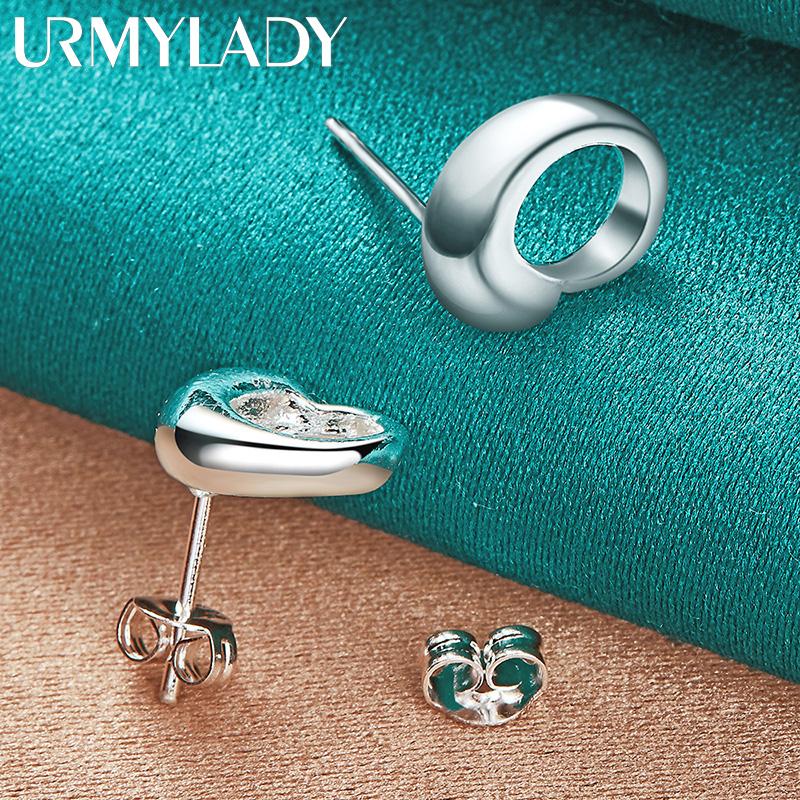 

Серьги-пусеты из стерлингового серебра 925 пробы в виде капли на крючке для женщин, модная бижутерия Silver