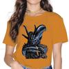 Alien Thriller Movie Tshirt For Unisex Girl 4xl Xenomorph Soft Summer Tee T Shirt High Quality Loose