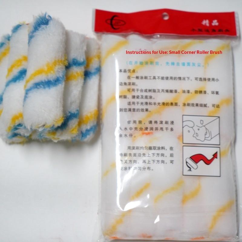 10Pcs 4 Inch Paint Roller Brush Clean Cut Proffesional Paint Roller Sleeves Replacement Paint Edger Brush Tool For Home Wall Cei
