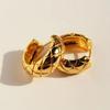 18K Gold Plated Korean Geometric Ear Cuffs - Plaid Earrings for a Fashionable, Sophisticated Look.