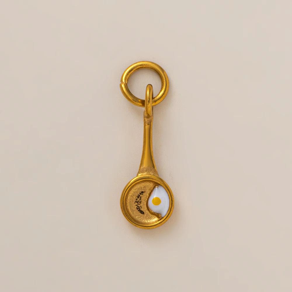 18K Gold Plated Stainless Steel Adjustable Chain with Fruit Pendant for DIY Jewelry