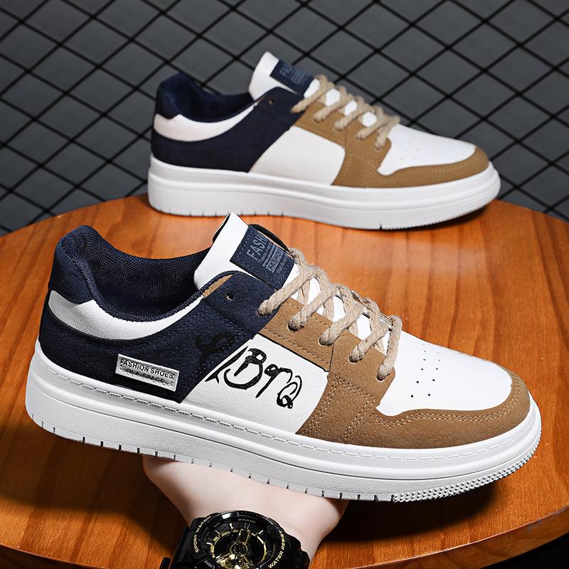 Zapatillas de Moda Tendencia Zapatos con Cordones Zapatos Planos Casuales para Hombre Zapatos Casuales Ligeros para Fitness para Hombre Zapatos Antideslizantes para Exterior