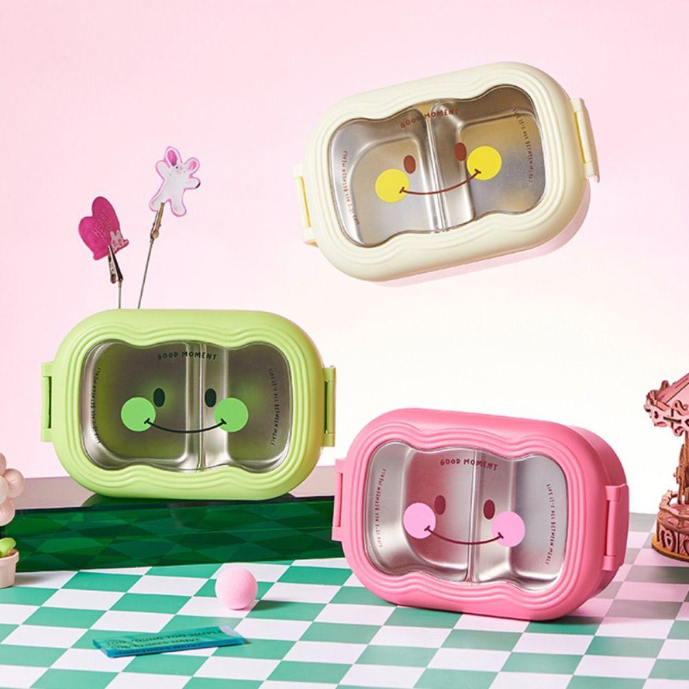 

Heat Preservation Bento Box Cartoon Crisper New Lunch Box білий