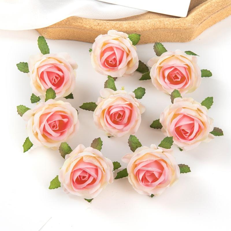 Mori Simulation Rose Flowers Silk Flowers Diy Handmade Wreath Fake Flowers Wedding Gift Box Decoration Accessories Flower Wall Set Shooting Prop