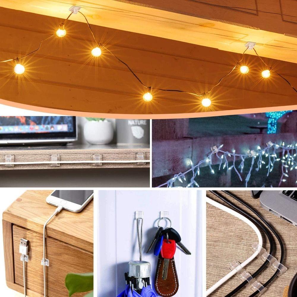 Clip Wire Holder Self Adhesive Tape Wire Organizer Cord Winder Cable Clamp Cable Organizer Clips