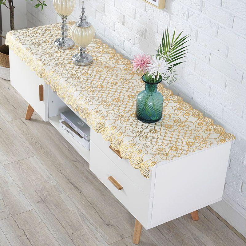 Pvc Tv Cabinet Tablecloth Rectangular Waterproof, Oil-Proof And Anti-Scalding Leave-In Bedside Table Shoe Cabinet Wine Cabinet Cover Cloth