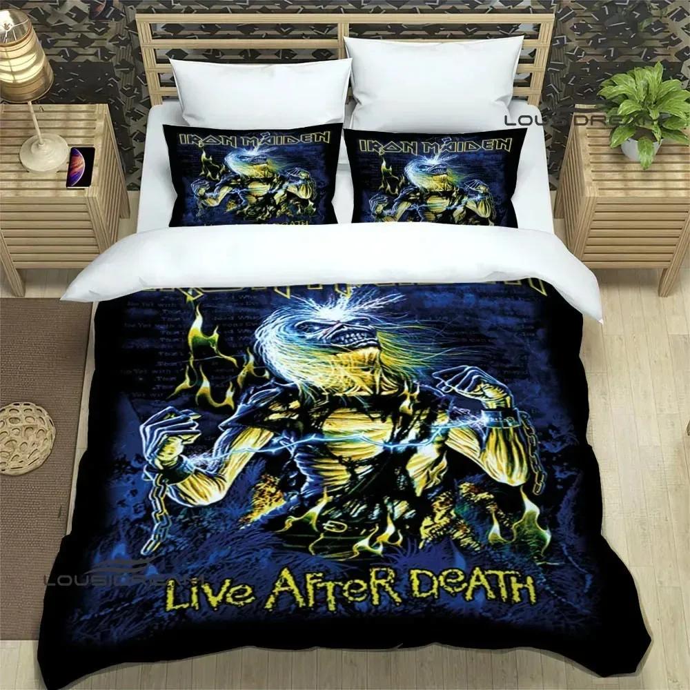 I-Iron-M-Maiden Bedding Sets Exquisite 3D Rock Band Bed Supplies Set Duvet Cover Comforter Set Bedding Set Rock Fans Gift