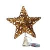 Christmas Tree Top Star Pendant Christmas Decoration Gift Gift Accessories Iron Luminous Five-pointed Star