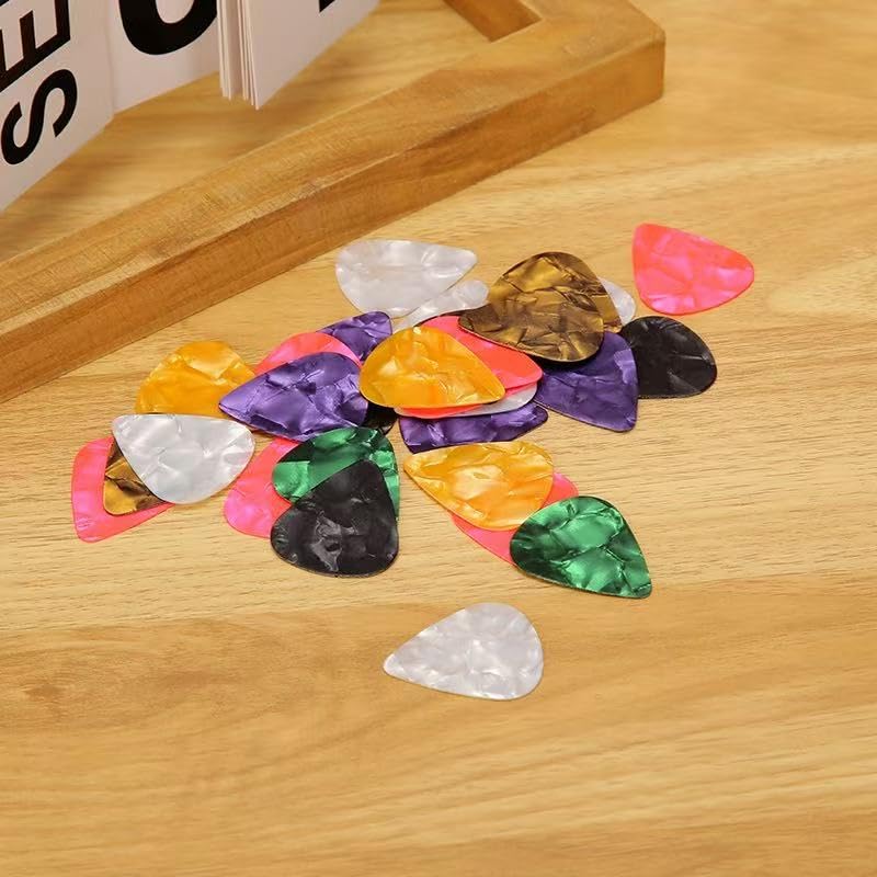 Guitar Picks Organizer Box Bass and Heavy for and Bass Perfect Guitar Gift for Included, 21-Pack, Picks, Thin, Medium, (3 Thicknesses), Electric,