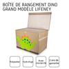 Children's Fabric Storage Box Large Model Dinosaur "Stegosaurus" with Lid Lifeney