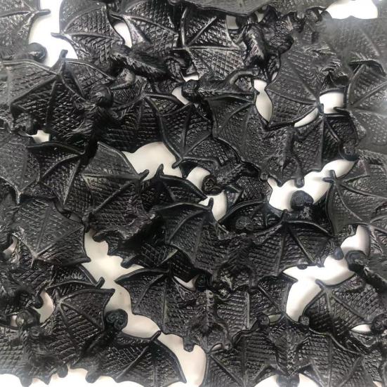 20Pcs Simulation Bat Funny Scary Realistic Anti-fade Wear-resistant Tricky Props Mini Halloween Luminous Bat Ornament Party Supplies