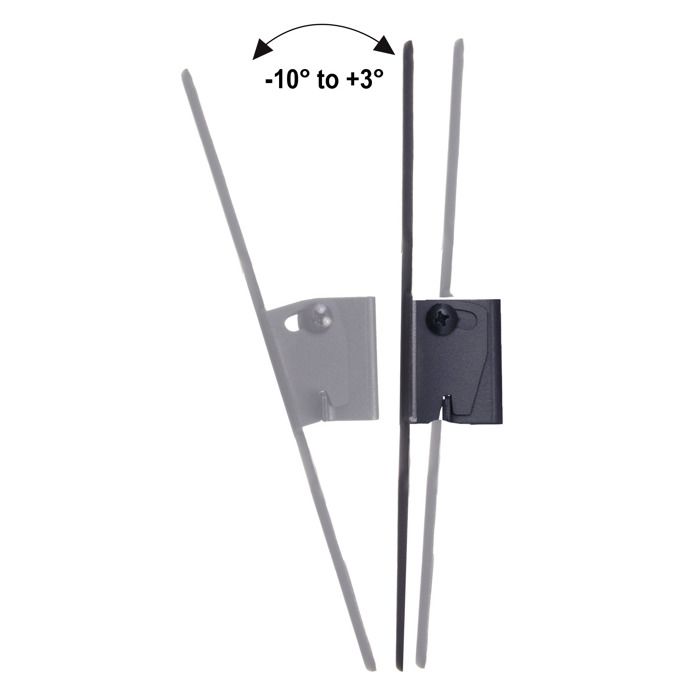 Support tv inclinable - maclean - mc-414 - vesa 200x200 - 23-43 pouces - charge max 30kg