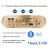 Audio Amplifier Board D900 TPA3116 Channel 2.1 Bluetooth5.0 USB Reverb Adjustment 50W+50W+100W Power Amplifier Board for Karaoke