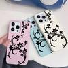 Painting Flower Patterns Phone Case For IPhone 17 16 15 Plus 14 13 12 11 Pro Max 17E Air 16e Shockproof Back Coque Cover