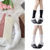 Girls Lolitas Knit Long Socks Ruffle Flared Leg Warmers Harajuku Bootie Socks Spring Summers Warm Ankle Heap Socks