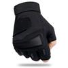 Gym Sport Breathable Fingerless Gloves Men Outdoor Tactical Techwear Style Anti-slip Bicycle Motorcycle Gloves Black Blue Red
