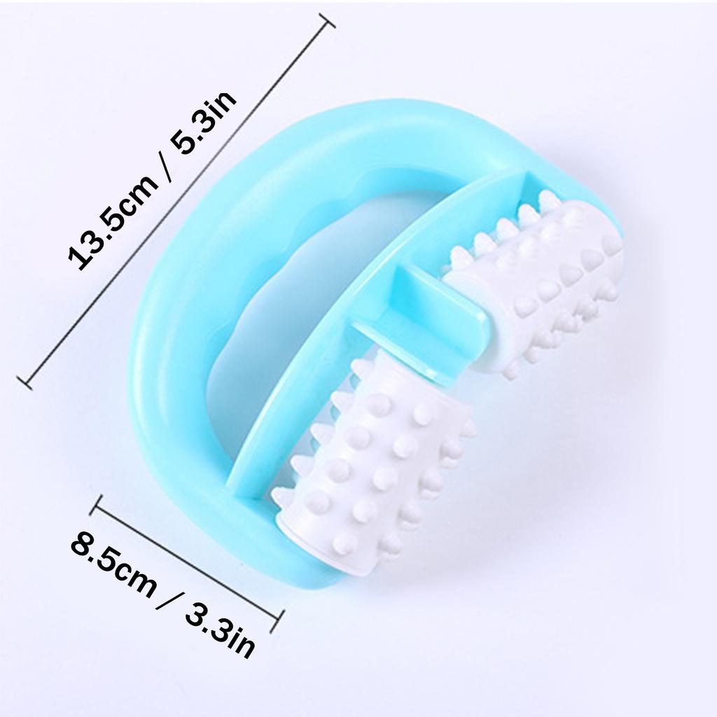 Fascia Release Massage Roller Manual Deep Tissue Massage Tool with 2 Rollers for Neck Shoulder Legs