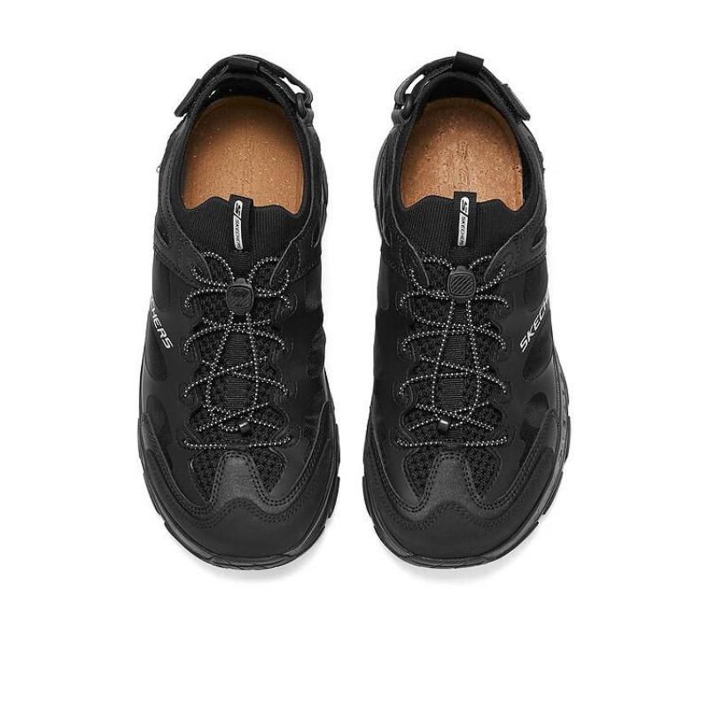 Skechers D'Lux Trekker Sandale Herren Outdoor Watsandalen Schwarz 237639-BBK