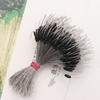 300Pcs Float Fishing Bobber Black Fishing Gear Anti-Strand Space Bean Silicone Connector Fish Line Stopperan