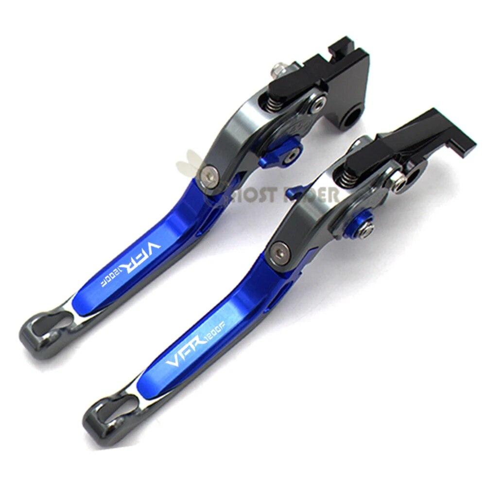 For Honda VFR 1200/F 2017 Laser Logo(VFR1200F) Red+Titanium New CNC Motorcycle Brake Clutch Levers