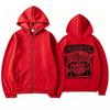 Hooded Sweater Men's Spring and Autumn Loose Zipper Jacket Printed Couple Clothing European and Trendy Brands Cross-border Hot Spot
