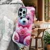 Phone Case: 2D Flat Suitable for iPhone 18 17 16 15 14 13Pro Film Protective Case, Couple Style, Rose Carved Little Bear, Christmas and Halloween Gift