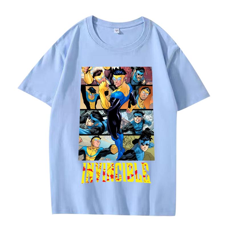 Vintage Invincible Základní tričko nové pánské dámské Oversized top 100% Bavlna krátký rukáv Letní potisk Unisex topy