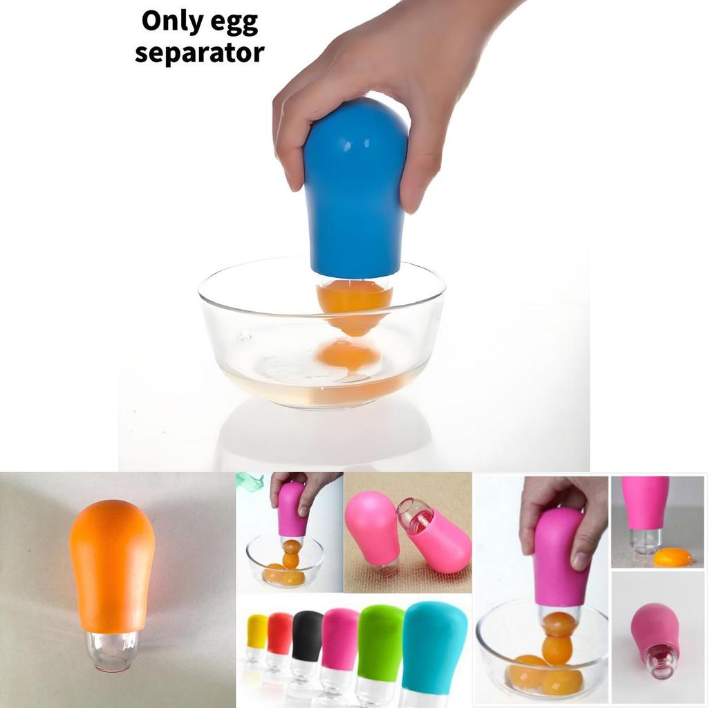 Modern Silicone Egg Separator With Suction Function For Home Cooking Enthusiasts