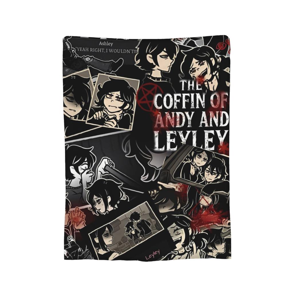 Ashley and Andrew Velvet Throw Blankets The Coffin of Andy and Leyley Modern Blanket for Bed Couch Super Warm Bedroom Quilt,