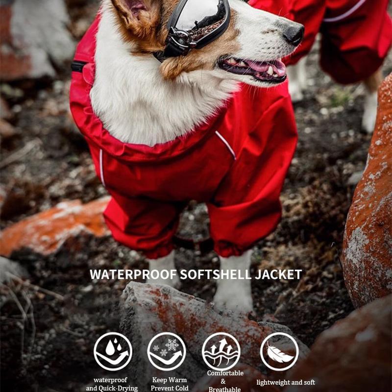 Impermeable para Tormentas de Mascotas Ropa para Perros Grandes Impermeable para Perros Ropa a Prueba de Viento para Exteriores de Mascotas Impermeable para Mascotas Chaqueta Automática
