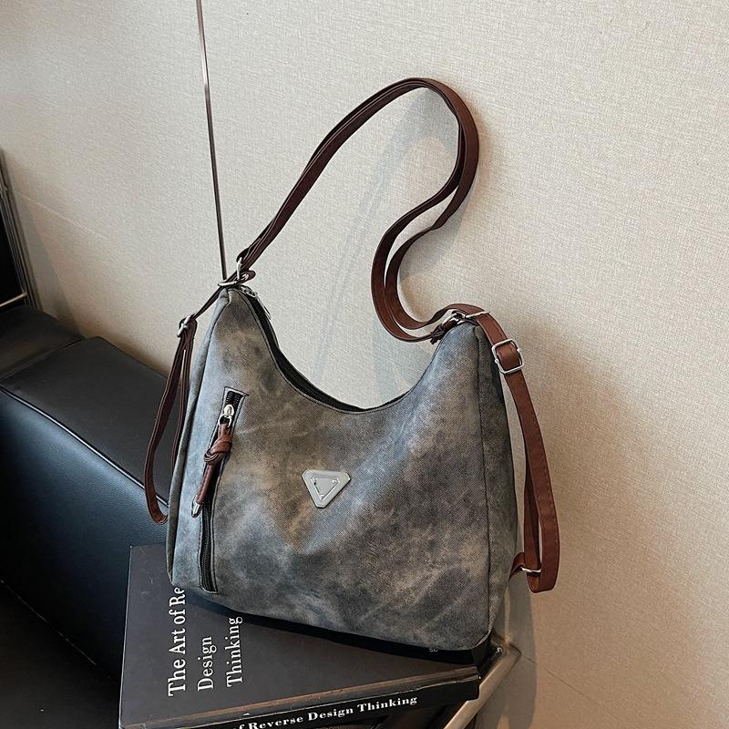 Commuter Tote Bag Large Capacity New Versatile Casual Backpack Fashion Contrasting Color Shoulder Messenger Bag