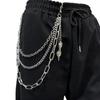European and American Jewelry Punk Versatile Skull Decorative Waist Chain Fashionable Multi-layer Chain Trouser Chain