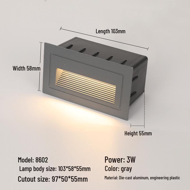 Recessed Waterproof Outdoor Stair and Pathway Light