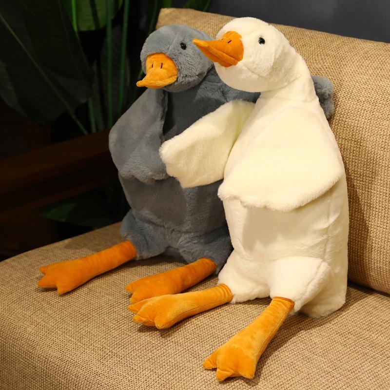 Weißes Riesengans Plüschtier Kuschel Stofftier Ente Kawaii Großes Schlafkissen Großes Weihnachtsgeschenk Für Kind Auto Sitz Dekoration