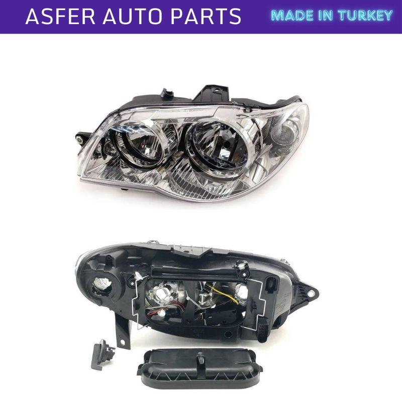 Scheinwerfer, linke Seite, elektrisch in Chromrahmen für Fiat Albea 2002-2012 OEM 51754472