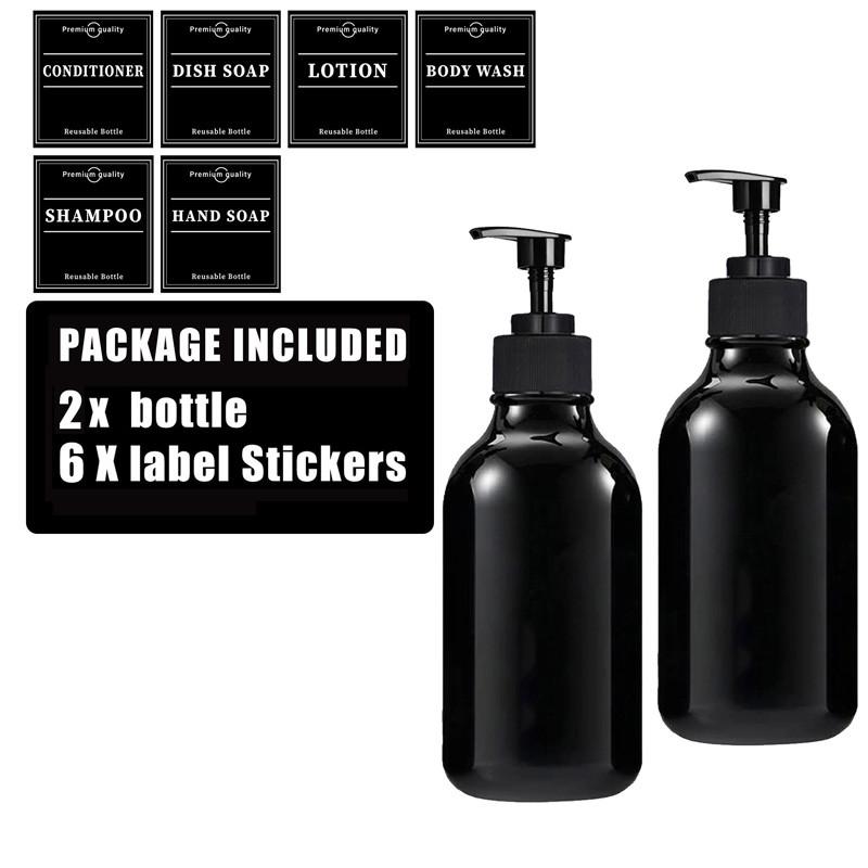 

500 мл держатель для бутылок с гелем для душа, регулируемый держатель для бутылок с шампунем, дозатор мыла для рук с этикеткой, настенный, с перфорацией Type 1