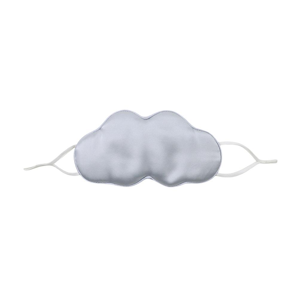 

Cloud silk blindfold 6 mmisan silk blindfold sleeping blackout silk blindfold срібло сірий колір