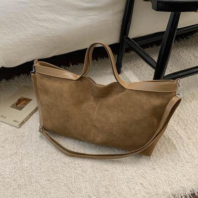 Slack Matte Tote Bag Women's Versatile Daily Commute Handbag Large Capacity Matte Messenger Bag Large Bag