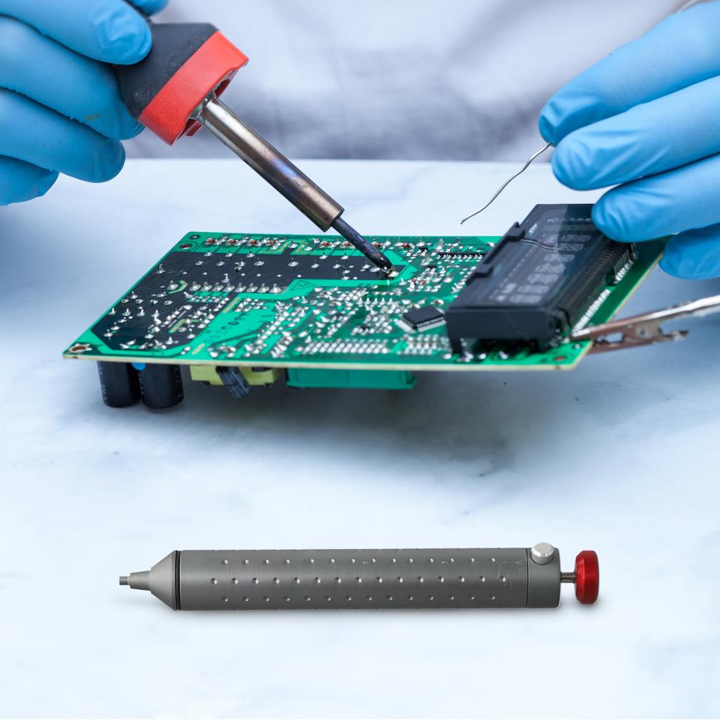 Easy Clean Lötentferner Antistatisches Werkzeug Effektives Lötzinnentfernen Aluminium Entlötpumpe Leicht Und Tragbar