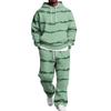 Men's Hoodie and Sweatpants Set with Elastic Waist, Casual Two Piece Outfit
