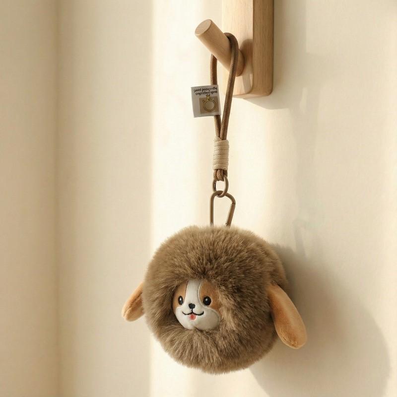 Plush Zodiac Animal Keychain With Soft Polyester Filling For Backpack Or Bag Decor