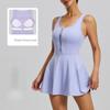 New Zipper One-Piece Dress for Women, Anti-Exposure, for Outdoor Running and Fitness