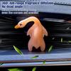 2 Stück Lustige Farbwechselnde Entenbraten Seltsamer Auto-Halter UV-Licht Temperaturabhängige Farbwechselnde Automobil-Aromatherapie