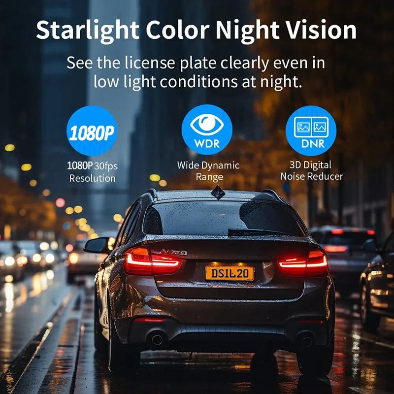3 Camera Car Dvr Dash Cam for Cars Camera 1080P WIFI APP Video Recorder Rear View Camera for Vehicle Night Vision Car Accessory