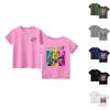 T-shirt décontracté à manches courtes et col rond pour enfant