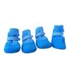 4lots Dog Paw Protectors Silicones Rain Shoes Slip Resistant Durability Comfortable Fit for Outdoor Activity