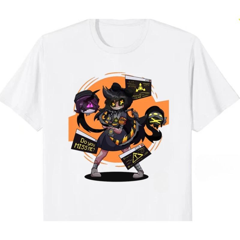 Neues Murder Drones Cartoon Polyester Damen T-Shirt CYN Humorvolles Lässiges Mode Bedrucktes T-Shirt Neuartiges Mode Muster T-Shirt